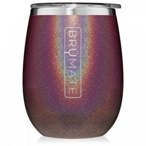 Brumate Uncorkd Xl 14 oz Wine Tumbler Glitter Merlot
